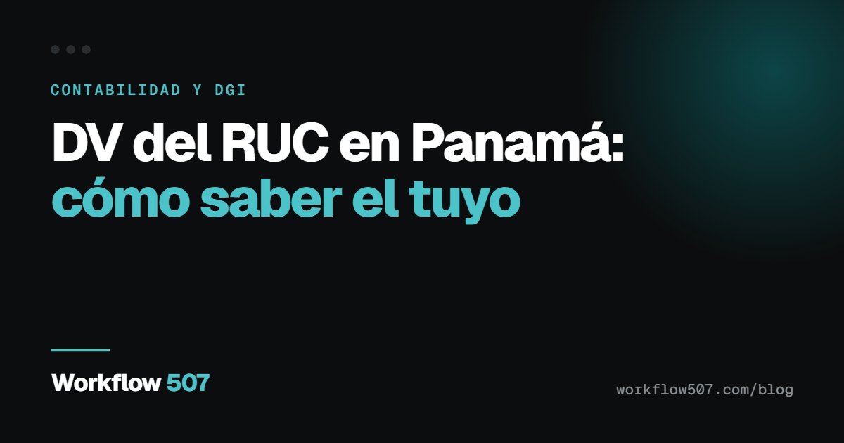 DV del RUC en Panamá: cómo saber el tuyo
